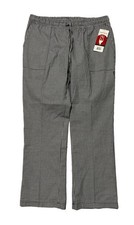 Chef Works Signature Chef Pants Mens XL Check Plaid Black White NWT