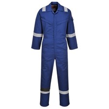 Image of Portwest FR21 Bizflame Work FR Super Lightweight Anti-Static Coverall Royal Blue