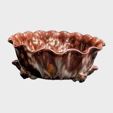 Vintage C1930s German Jasba Keramik, Art Deco, Footed Fruit Bowl, 22cm, VGC.