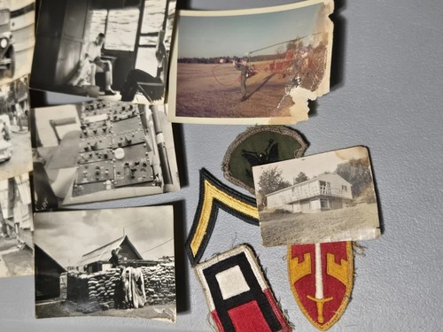 Lot Of Vietnam War Era Army Military Pictures Photos With Military Patches - Picture 2 of 7