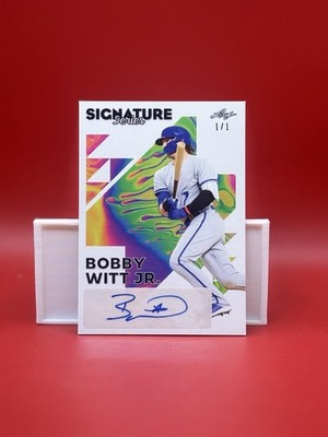 2023 Leaf Signature Series BOBBY WITT JR. 1/1  Auto 