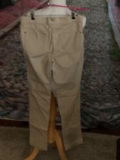 FADED GLORY WOMAN PANTS PREOWNED GREAT CONDITION TAN WITH ELASTIC WAIST size 12