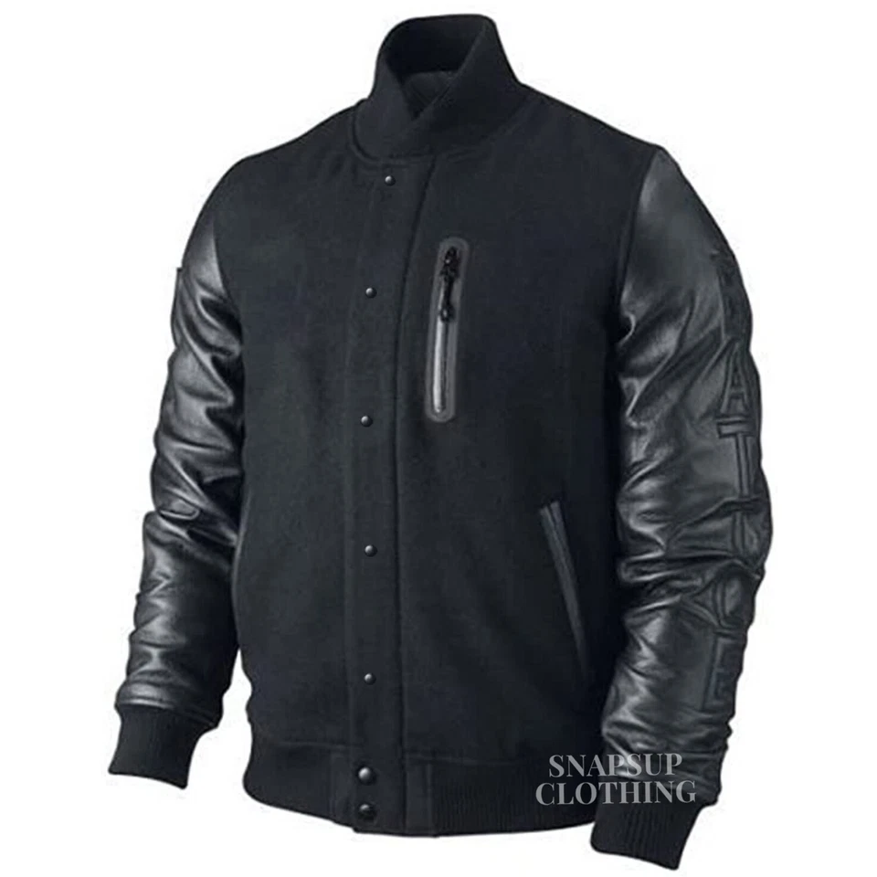 Michael B Jordan Kobe Destroyer XXIV Battle Real Leather Men's Varsity Jacket - Image 2 of 4