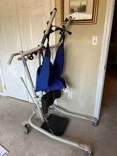 Invacare Get-U-Up Hydraulic Sit to Stand Patient Lift, 350 lb. Weight Capacity