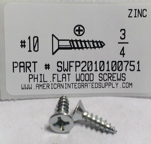 Auveco #10 x 3/4 Phillips Pan Head Tap Screw Zinc 2366 Auveco #10 x 3/4 Phillips Pan Head Tap Screw Zinc 2366