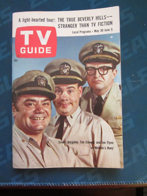 TV Guide Magazine May 1964 McHale's Navy Ernest Borgnine Tim Conway Joe Flynn