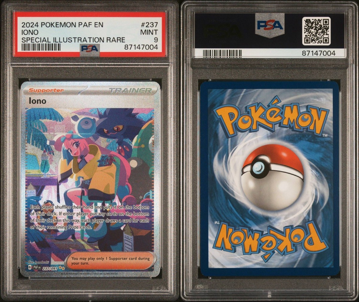Pokemon PSA 9! Mint! Iono SIR 2024 Paldean Fates PAF EN | eBay