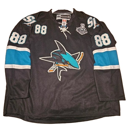 Brent Burns San Jose Sharks 2016 Stanley Cup Reebok Jersey Size 52