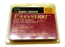About 800 Vintage Black and Decker 1/4" Staples Electric Easyshot Arrow Stanley