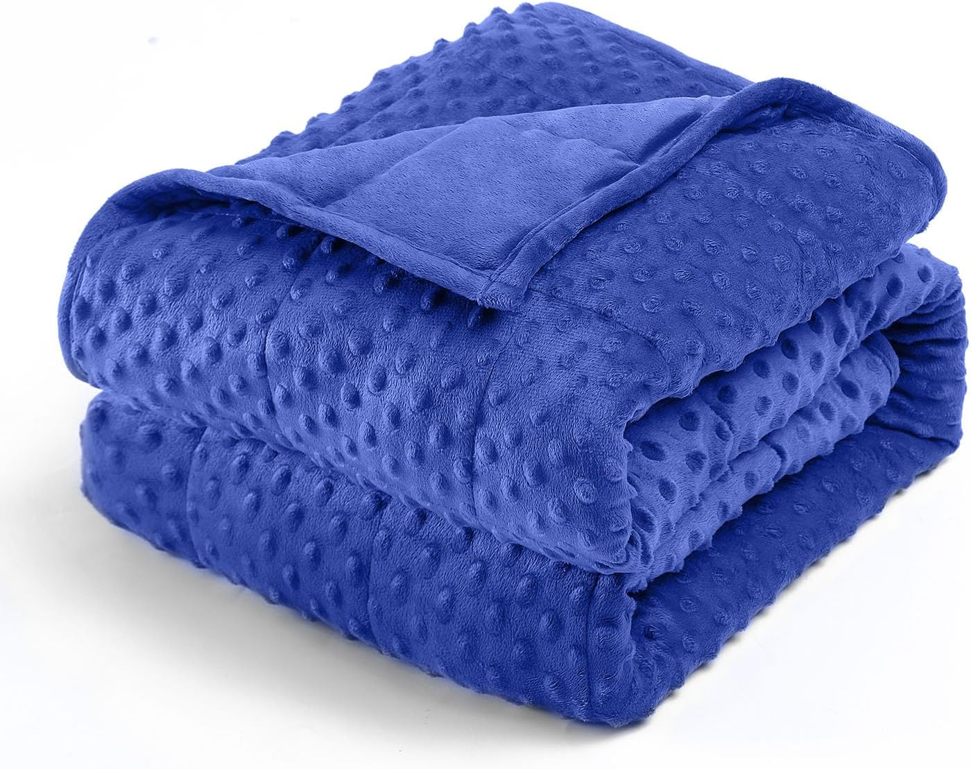 Minky Dot Weighted Blanket King Size 20 Lbs Soft Cozy Heavy Adult Blanket  -image
