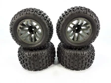 Arrma Granite 4x4 3s BLX dBoots Fortress Tires and Gun Metal 14mm Wheels 223s