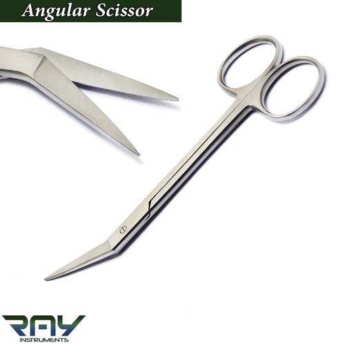 Dental Angluar Operating Dissecting Ophthalmic Scissor Surgical Veterinary Shear - Picture 2 of 3