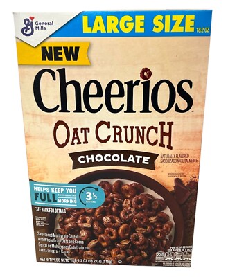 General Mills Cheerios Oat Crunch Chocolate Cereal 18.2 oz