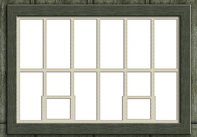 LC05a - Lasercut große Schuppenfenster mit Fanlight Spur N PK 6 Smart Models 