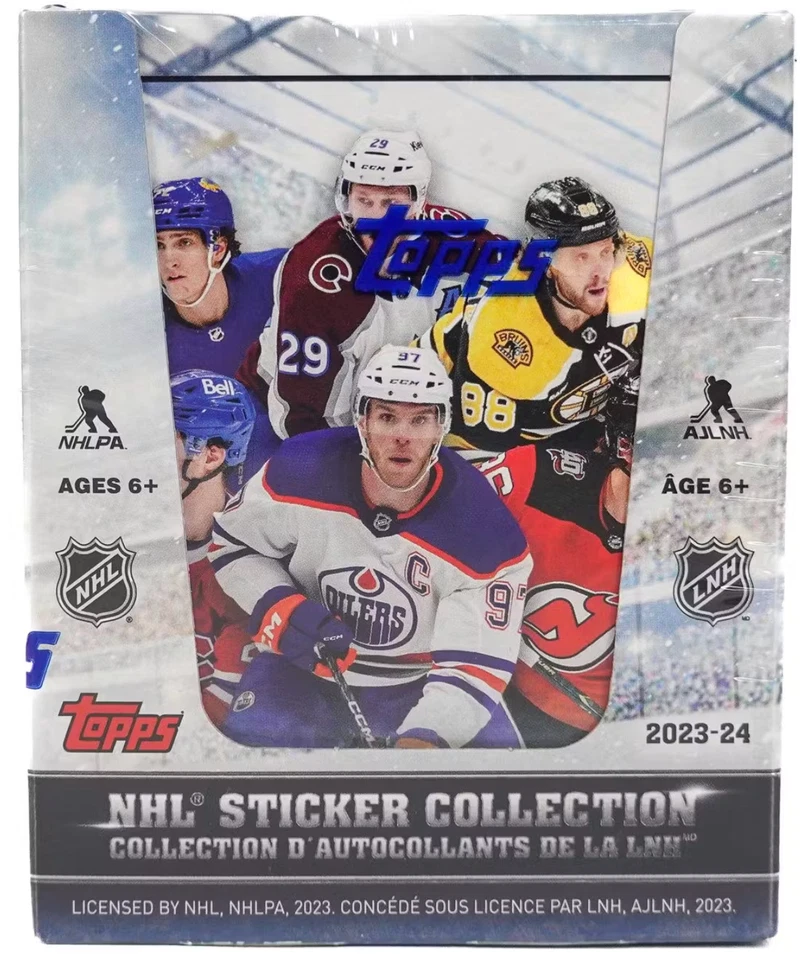 2023-24 Topps NHL Hockey Sticker Collection 50 Pack Box - New, Factory Sealed