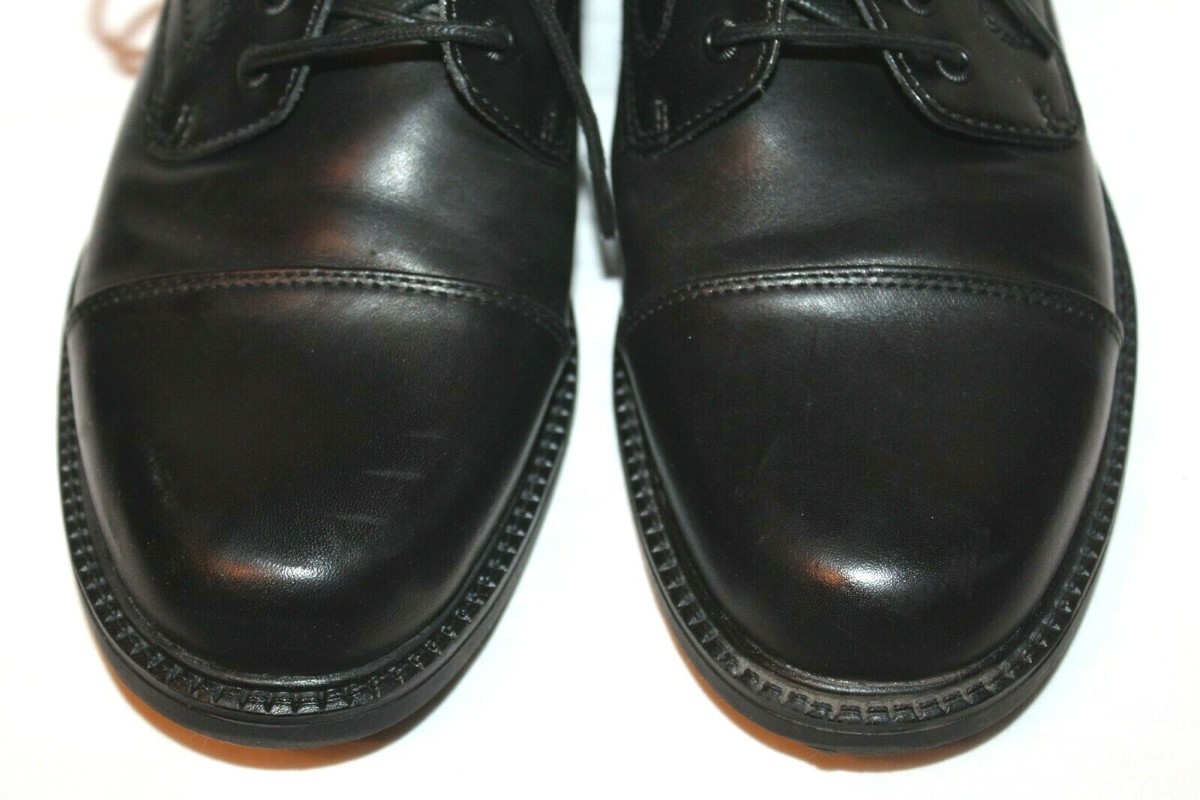 Thom McAn Men’s Karlov Black Leather Cap Toe Oxford Wide Shoes 6.5 W NWT Thom McAn Dress Shoes Mens 10 Karlov Oxford Black Leather  main image 3