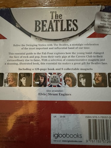The Beatles-Definitive Guide In Collector's Tin 128-page Book & 9 Magnets SEALED - Foto 4 di 6