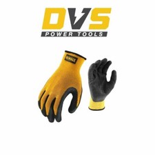 DeWalt DPG70L Yellow Knit Back Latex Gripper Gloves