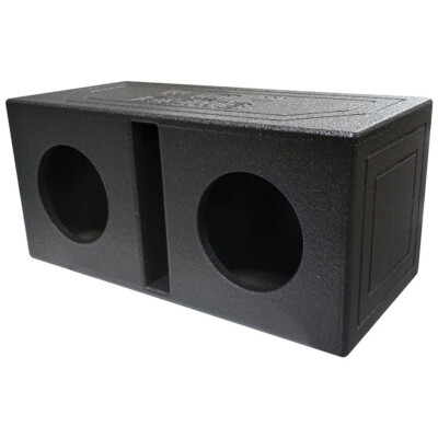 QBomb Dual  8 Inch Slot Ported Vented Subwoofer Box Enclosure | 2 X 8'' Sub Box
