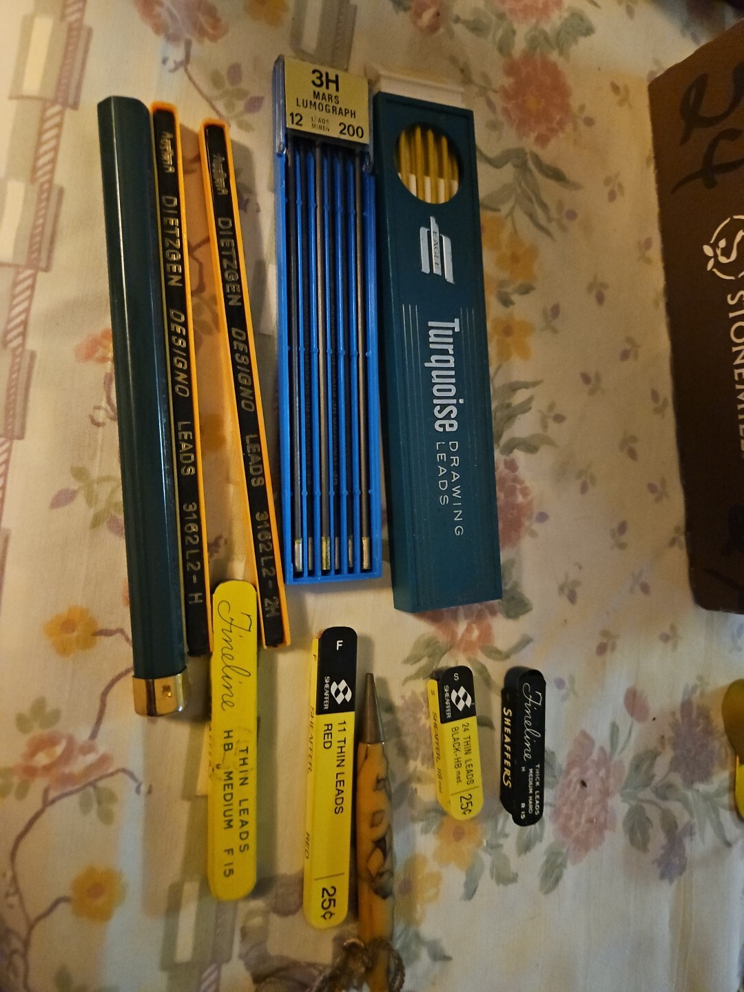 Staedtler Mars , Faber  Sheaffers. Turquoise Dietzen Lead  Misc Leads 1 Mini Pe