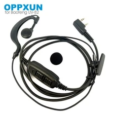 Dual PTT Headset Earpiece for Baofeng UV-82 UV 82 UV82L UV-89 UV8D radio