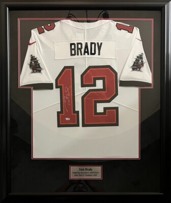 Tom Brady Autographed Signed Framed Jersey TB Buccaneers