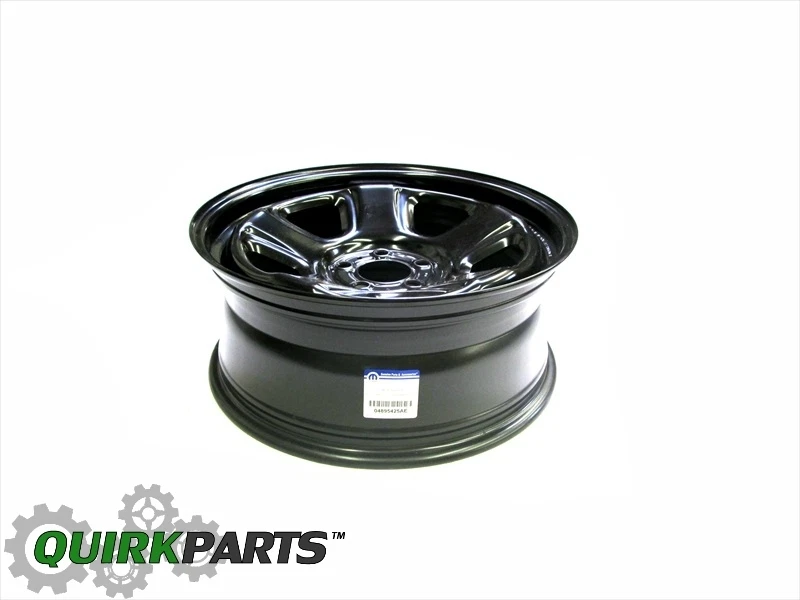 CARGADOR DODGE CHALLENGER CHRYSLER 300 POLICÍA ACERO RUEDA NEGRA 18" X 7,5" MOPAR Foto 3 de 4