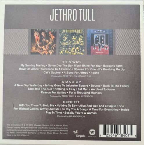 Jethro Tull Triple Album Collection 3-CD NEW SEALED This Was/Stand Up/Benefit+ - Picture 2 of 4