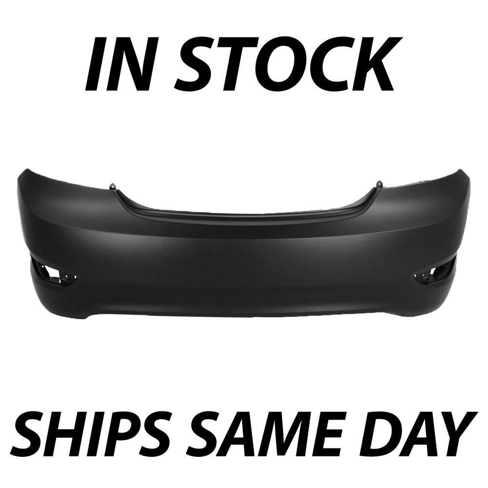 NEW Primered - Rear Bumper Cover Replacement for 2012-2017 Hyundai Accent Sedan