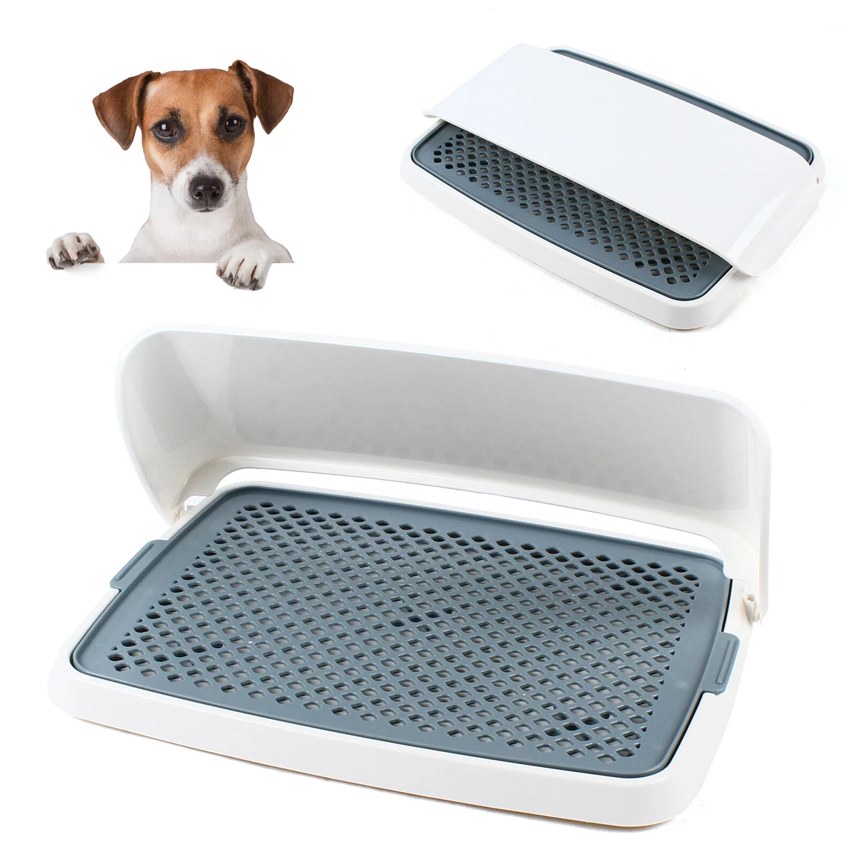 Dog Training Toilet Indoor Potty Pet Litter Box Puppy Pad Holder Tray  Portable