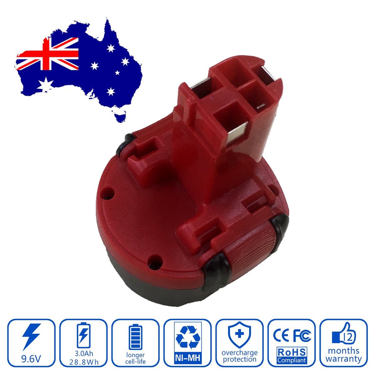 Tool Battery Cordless Drill for Bosch 23609，GSR 9，GLI