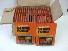 Vintage 1986 Dealer Case of 36 Larami COMMANDO STRIKE FORCE Toy Ammo Packs NOS