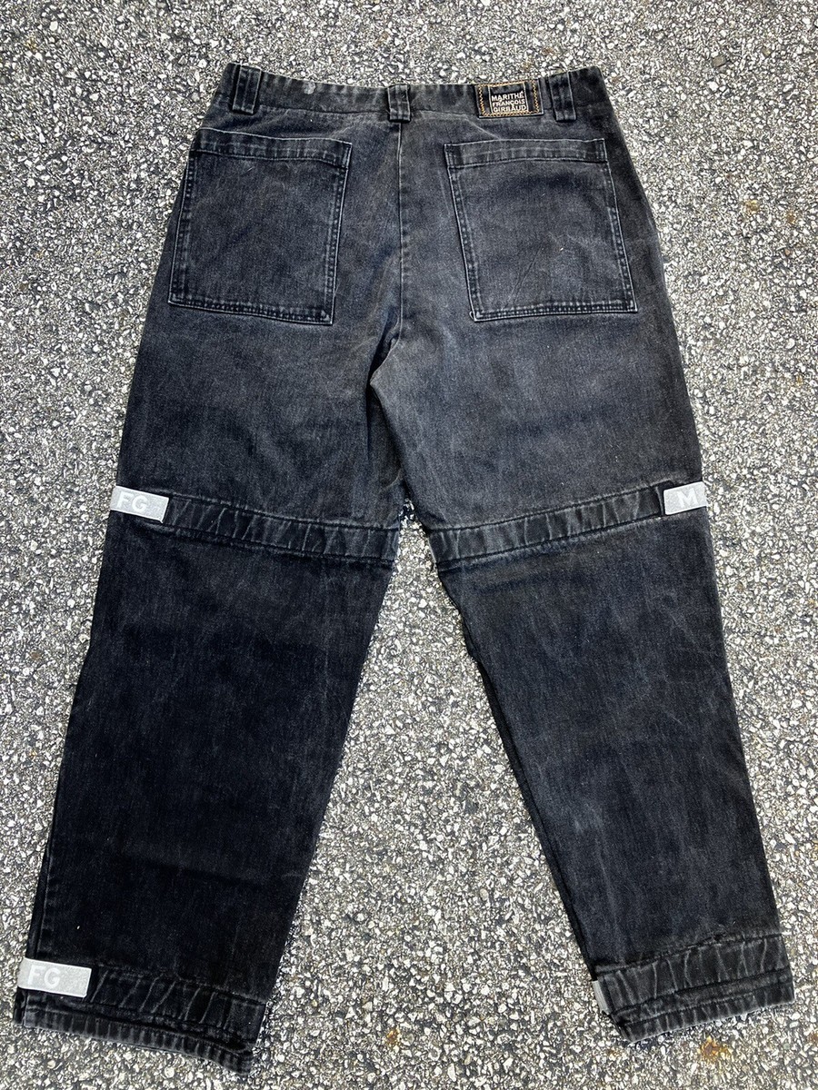 Vintage Marithe Francois Girbaud Reflective Shuttle Tape Denim 