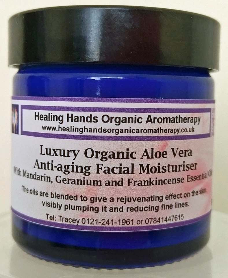 HEALING HANDS ORGANIC AROMATHERAPY Natural Luxury Organic Luxury Anti-aging Aroma Face Cream with Collagen -60ml