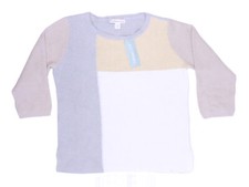 NWT - COLDWATER CREEK Women's 'HARMONY' Neutral Multi L/S COTTON SWEATER - S