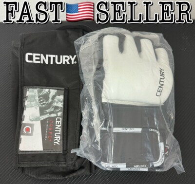 Century CREED Fight Gloves White, Large - NEW! MMA Pro Training Fight Gloves