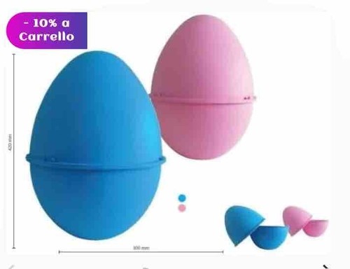 Uovo di Pasqua VUOTO Guscio Celeste. L’ACQUISTO È DI 2 Gusci COMPLETI - Foto 2 di 2