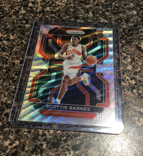 2021-22 Panini Prizm Scottie Barnes SILVER WAVE PRIZM Rookie Card RC #320 ROY! - Picture 2 of 5