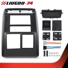 Fit For 1997-02 Jeep Wrangler TJ Double Din Dash Bezel Radio Stereo Mounting Kit