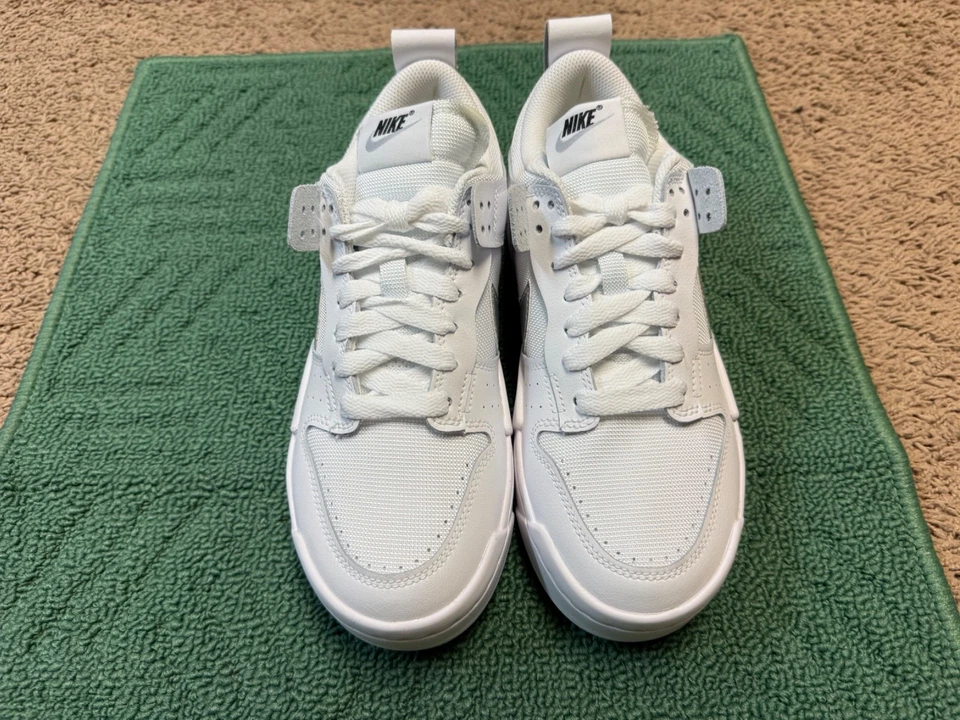 Zapatos para mujer DJ6226-100 Nike Dunk Low Disrupt blancos metálicos plateados Foto 3 de 4