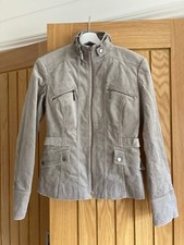 Ladies Classic John By John Richmond Designer Grey Biker Style Jacket - Uk 10