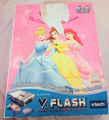 Disney Princess The Crystal Ball Adventure V Flash Vtech  Ages 6-8  New