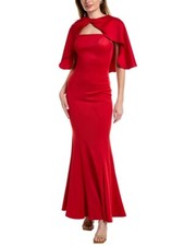 NEW BLACK HALO Eve Laurel Berman CRISANTA MERMAID GOWN SIZE 0 575 RED NORDSTROM