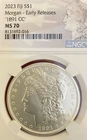 2023-FIJI MORGAN DOLLAR "1891-CC"  NGC MS-70 EARLY RELEASE!
