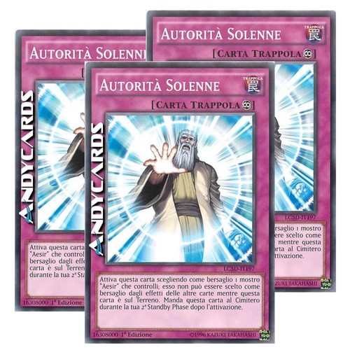 3x SOLEMN AUTHORITY • (Solemn Authority) • Municipality • LC5D IT197