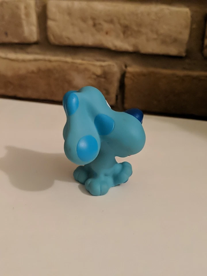 Figura de juguete vintage 1998 Viacom Blues Clues perro azul 3 pulgadas de alto Foto 2 de 4