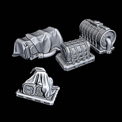 Cargo Items - Novus Landing - Starfinder - Cyberpunk - Science Fiction - Syfy - 