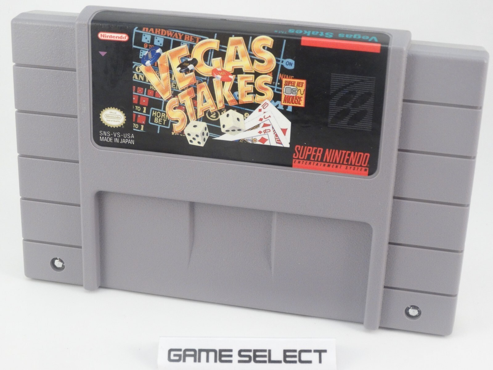 Vegas Stakes Las nintendo Snes Super Nes ntsc USA Américain Cartouche Original