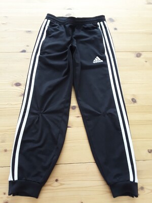 Adidas FUSSBALL TRAININGS HOSE 128 SCHWARZ WEIß