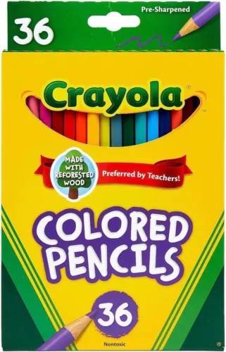 Crayola Colored Pencils (36ct), Kids 36 Count (Pack of 1), Multicolor 